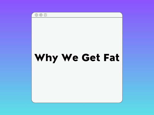 Why We Get Fat Course