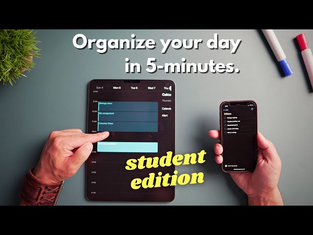 Video Summary: How I Organize My Busy Schedule (Student Edition)