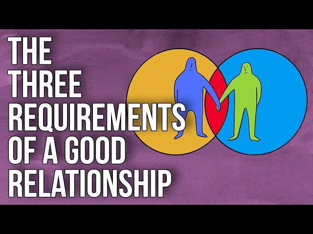 Video Summary: The Three Requirements of a Good Relationship